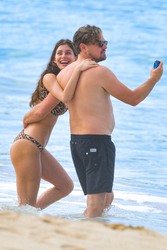 Leonardo DiCaprio and Camila Morrone - On the Beach in St. Barts, 2020-01-02