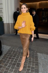 Olivia Palermo - Is seen leaving her hotel during Milan Fashion Week 02/22/2020