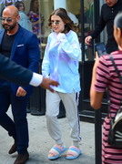 Millie Bobby Brown - is seen leaving a pop up for her new skin cream "Florence By Mills" in New York 08/27/2019