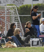 Hilary Duff - is spotted reuniting with Mike Comrie at a soccer game in LA 02/29/2020
