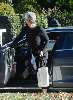 Jamie Lee Curtis - goes to visit a friend in Los Angeles, 17 January 2021