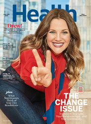 Drew Barrymore - Health Magazine January/February 2021