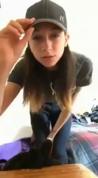 Periscope Kitty shows off her hairy legs and hairy pussy then stimulates her clit to orgasm