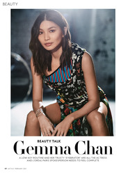 Gemma Chan -  InStyle magazine February 2021
