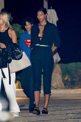 Lais Ribeiro - heads out after dinner with friends and her son at Nobu in Malibu, California | 06/12/2020