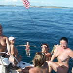 Various Sexy and Naked Amateur Babes on Boat Trip